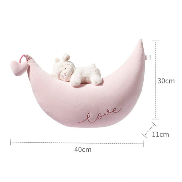 Planet Gates Sweet White Sheep Lam Hold Tulip Flower Soft Stuffed Hug Doll Plush Toy Kid Girl Birthday Christmas Gift 1pc