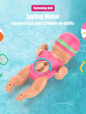 Planet Gates Swimming Doll / Other 1pcs 6 Inch Mini Swimming Doll Kids Bathroom Bath Toy Baby Bathtub Toy on chain automatic Swimming Little Doll