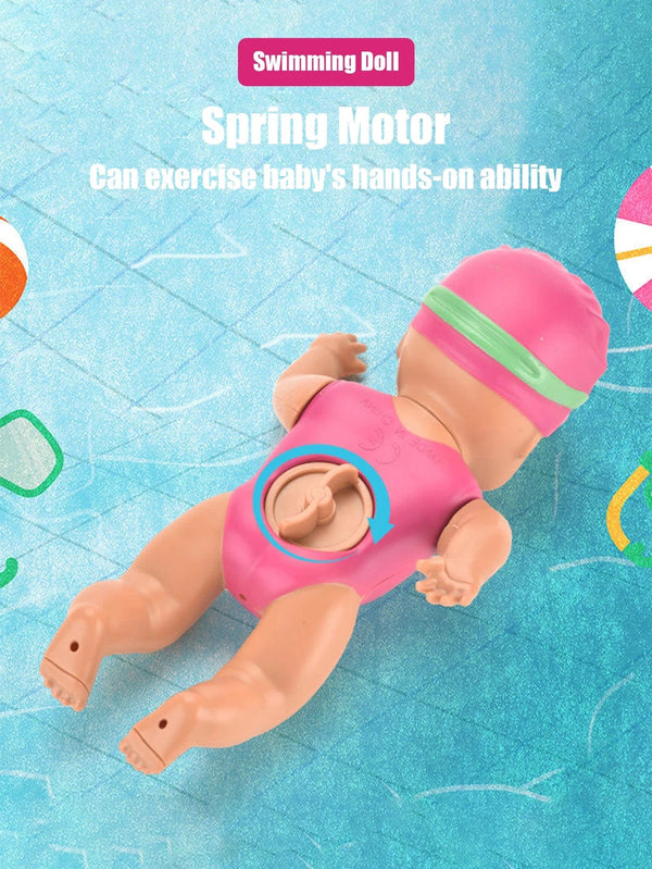 Planet Gates Swimming Doll / Other 1pcs 6 Inch Mini Swimming Doll Kids Bathroom Bath Toy Baby Bathtub Toy on chain automatic Swimming Little Doll