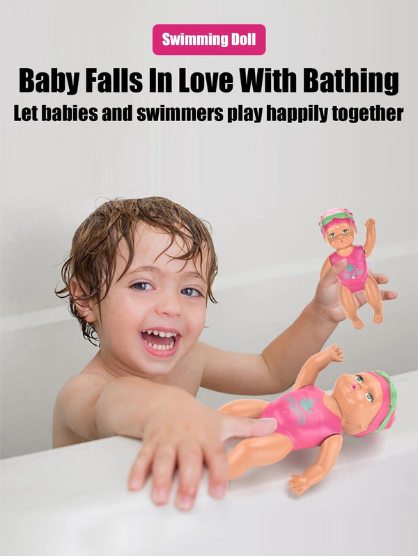 Planet Gates Swimming Doll / Other 1pcs 6 Inch Mini Swimming Doll Kids Bathroom Bath Toy Baby Bathtub Toy on chain automatic Swimming Little Doll