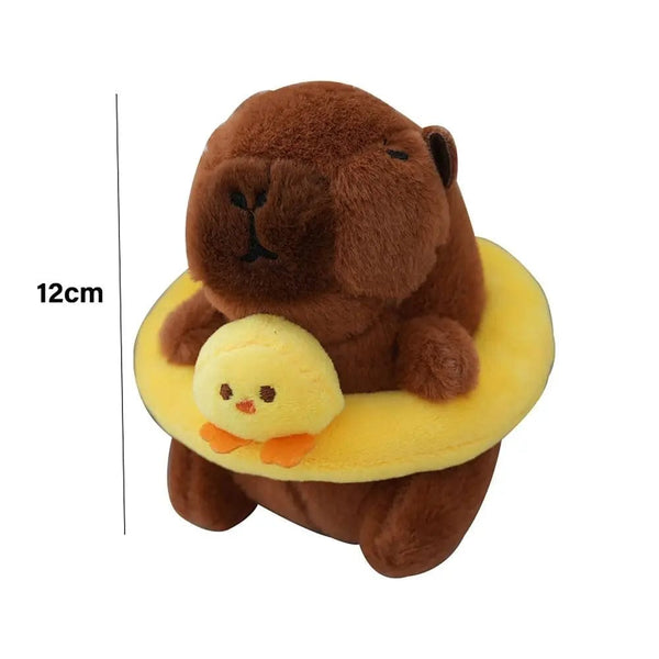 Planet Gates Swimming Ring Capybara Plush Capybara Keychain Stuffed Animals Cute Toy Capybara Bag Pendant Headgear Capybara Doll