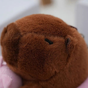 Planet Gates Swimming Ring Capybara Plush Capybara Keychain Stuffed Animals Cute Toy Capybara Bag Pendant Headgear Capybara Doll