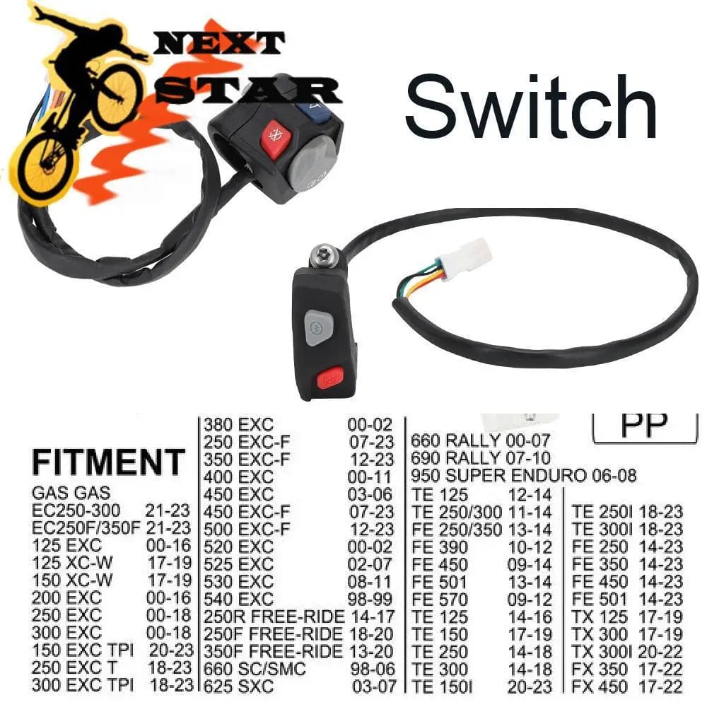 Planet Gates Switch Headlight Horn Lamp Lever For KTM EC ECF EXC XC-W EXC TPI EXC-F SC SMC SXC RALLY SUPER ENDURO TE FE TX FX Motorcycle