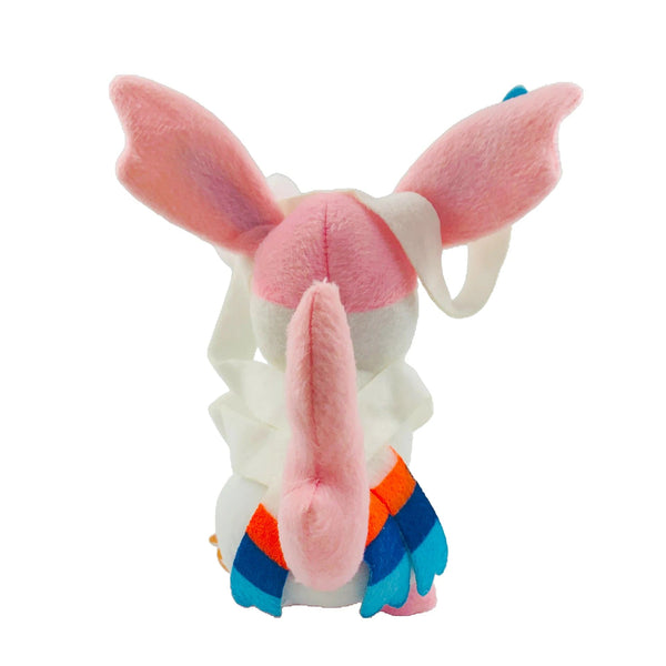 Planet Gates Sylveon / 24cm 24cm Pokemon Sylveon Eevee Plush Doll Stuffed Toy Kawaii Pink Fairy Elf Maiden Decorations Gift