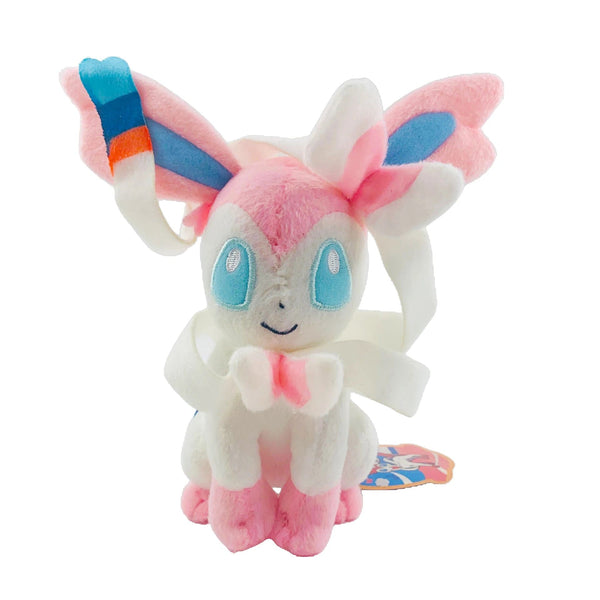 Planet Gates Sylveon / 24cm 24cm Pokemon Sylveon Eevee Plush Doll Stuffed Toy Kawaii Pink Fairy Elf Maiden Decorations Gift