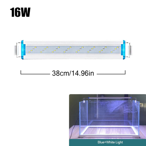Planet Gates SZD-B40BW Super Slim LEDs Aquarium Lighting Aquatic Plant Light 18-75CM Extensible Waterproof Clip on Lamp For Fish Tank
