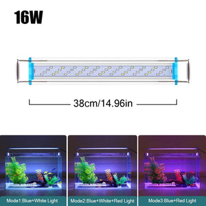 Planet Gates SZD-B40CF-16W 18~70CM Super Bright Lamp LED Aquarium Light For Aquatic Plant Fish Tank Extensible Clip Lamp 90~260V