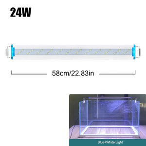Planet Gates SZD-B60BW Super Slim LEDs Aquarium Lighting Aquatic Plant Light 18-75CM Extensible Waterproof Clip on Lamp For Fish Tank