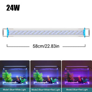 Planet Gates SZD-B60CF-24W 18~70CM Super Bright Lamp LED Aquarium Light For Aquatic Plant Fish Tank Extensible Clip Lamp 90~260V