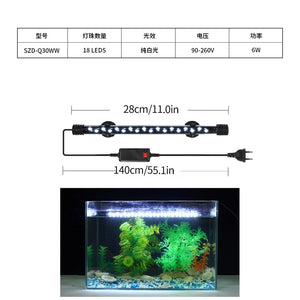 Planet Gates SZD-Q30WW EU Aquarium Light LED Plant Grow Lamp Waterproof Fish Tank Light 18-58CM Underwater Aquariums Decor Lighting 90-260V 5730chip