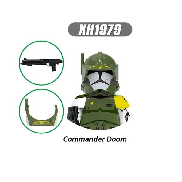 Planet Gates T-G0128 G0117 Clone Trooper Cody Thorn Building Blocks Captain Vaughn Mini Figurine Wrecker Bricks Hunter Figure Kids Toys