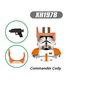 Planet Gates T-G0128 G0117 Clone Trooper Cody Thorn Building Blocks Captain Vaughn Mini Figurine Wrecker Bricks Hunter Figure Kids Toys