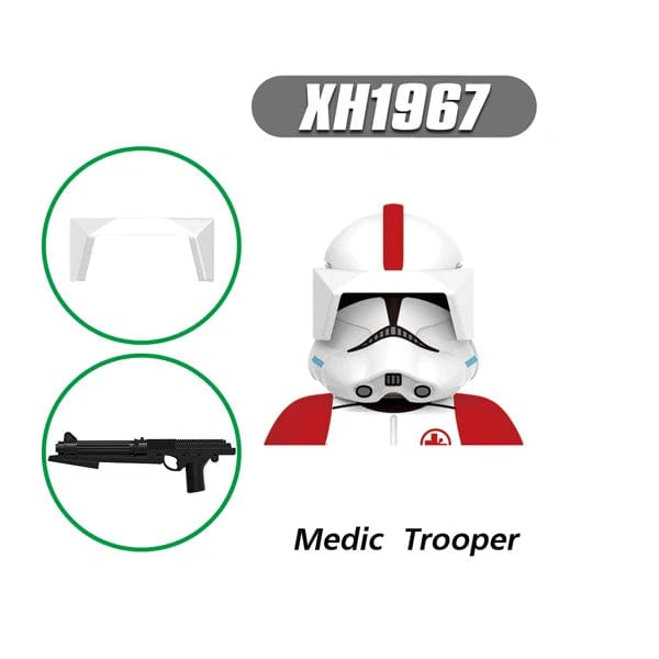 Planet Gates T-G0128 G0117 Clone Trooper Cody Thorn Building Blocks Captain Vaughn Mini Figurine Wrecker Bricks Hunter Figure Kids Toys