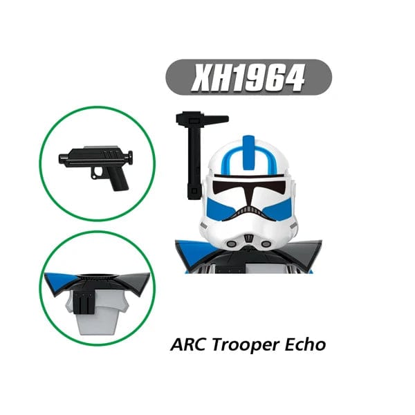 Planet Gates T-G0128 G0117 Clone Trooper Cody Thorn Building Blocks Captain Vaughn Mini Figurine Wrecker Bricks Hunter Figure Kids Toys