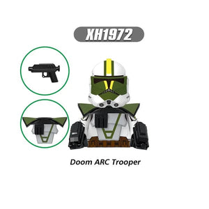 Planet Gates T-G0128 G0117 Clone Trooper Cody Thorn Building Blocks Captain Vaughn Mini Figurine Wrecker Bricks Hunter Figure Kids Toys