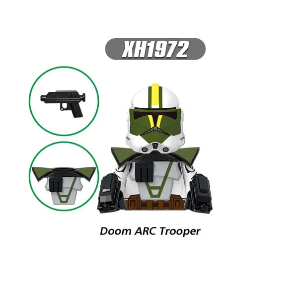 Planet Gates T-G0128 G0117 Clone Trooper Cody Thorn Building Blocks Captain Vaughn Mini Figurine Wrecker Bricks Hunter Figure Kids Toys