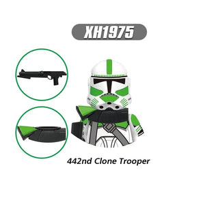 Planet Gates T-G0128 G0117 Clone Trooper Cody Thorn Building Blocks Captain Vaughn Mini Figurine Wrecker Bricks Hunter Figure Kids Toys