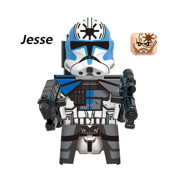 Planet Gates T-G0128 G0117 Clone Trooper Cody Thorn Building Blocks Captain Vaughn Mini Figurine Wrecker Bricks Hunter Figure Kids Toys