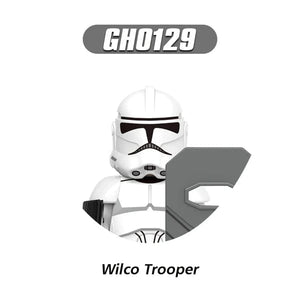 Planet Gates T-G0128 G0117 Clone Trooper Cody Thorn Building Blocks Captain Vaughn Mini Figurine Wrecker Bricks Hunter Figure Kids Toys