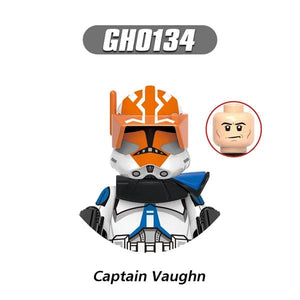 Planet Gates T-G0128 G0117 Clone Trooper Cody Thorn Building Blocks Captain Vaughn Mini Figurine Wrecker Bricks Hunter Figure Kids Toys