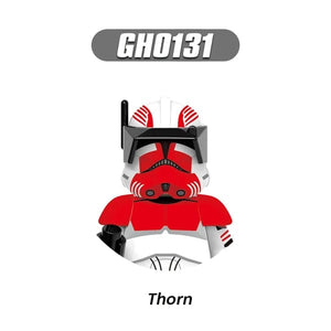Planet Gates T-G0128 G0117 Clone Trooper Cody Thorn Building Blocks Captain Vaughn Mini Figurine Wrecker Bricks Hunter Figure Kids Toys