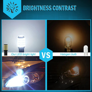 Planet Gates T10 W5W 194 2821 / White 2x High Power W5W T10 194 168 LED Canbus Extreme Bright 54 SMD 3014 Chip Bulbs Car Parking Backup Reverse Wide Lights 2821 2825