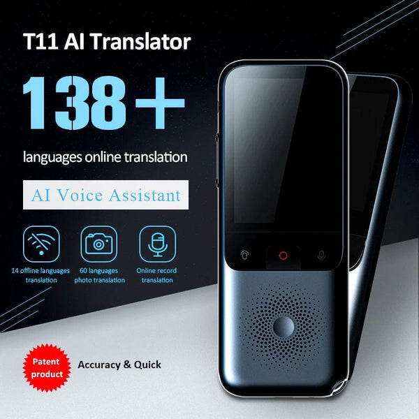 Planet Gates T11 2024 New T11 Portable Audio Translator 138 Language Smart Translator Offline In Real Time Smart Voice AI Voice Photo Translator