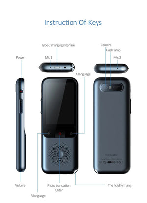Planet Gates T11 2024 New T11 Portable Audio Translator 138 Language Smart Translator Offline In Real Time Smart Voice AI Voice Photo Translator