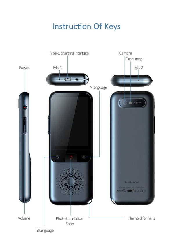 Planet Gates T11 2024 New T11 Portable Audio Translator 138 Language Smart Translator Offline In Real Time Smart Voice AI Voice Photo Translator