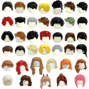 Planet Gates T113 KT Block Min Building Blocks Boy's Hair Girl's Hair Curly Hair Accessories MOC Figures Hair  Children's Toys