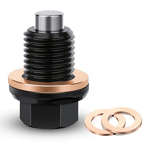 Planet Gates T6 Aircraft Aluminum M14 X 1.5 Magnetic Oil Drain Plug With 2 Pieces Gasket