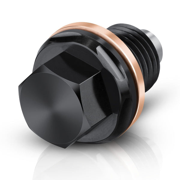 Planet Gates T6 Aircraft Aluminum M14 X 1.5 Magnetic Oil Drain Plug With 2 Pieces Gasket