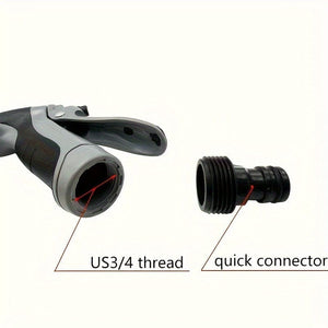 Planet Gates T8 foam water gun 1pc Convenient High Pressure Car Cleaning Water Gun 3/4", Garden Hose Nozzle, Garden Watering Hose Sprayer, Household Cleaning Tool, Long Handle Spray Gun