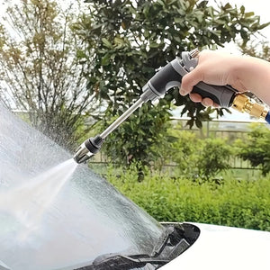 Planet Gates T8 foam water gun 1pc Convenient High Pressure Car Cleaning Water Gun 3/4", Garden Hose Nozzle, Garden Watering Hose Sprayer, Household Cleaning Tool, Long Handle Spray Gun
