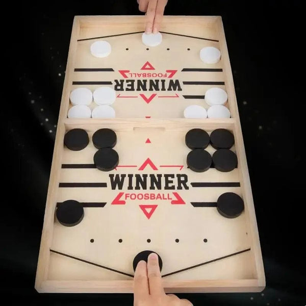 Planet Gates Table Hockey Paced Sling Puck Board Game Fast Sling Puck Winner Party Game Adult Child Family Game Desktop Battle Board Game