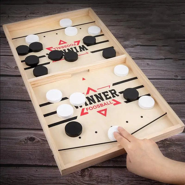Planet Gates Table Hockey Paced Sling Puck Board Game Fast Sling Puck Winner Party Game Adult Child Family Game Desktop Battle Board Game