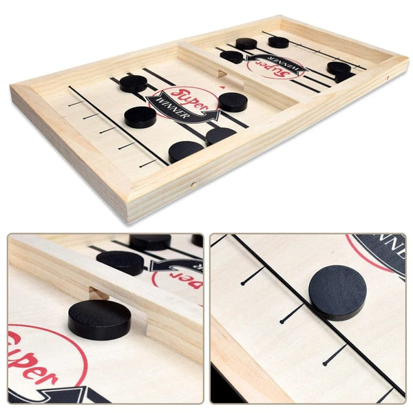 Planet Gates Table Hockey Paced Sling Puck Board Game Fast Sling Puck Winner Party Game Adult Child Family Game Desktop Battle Board Game
