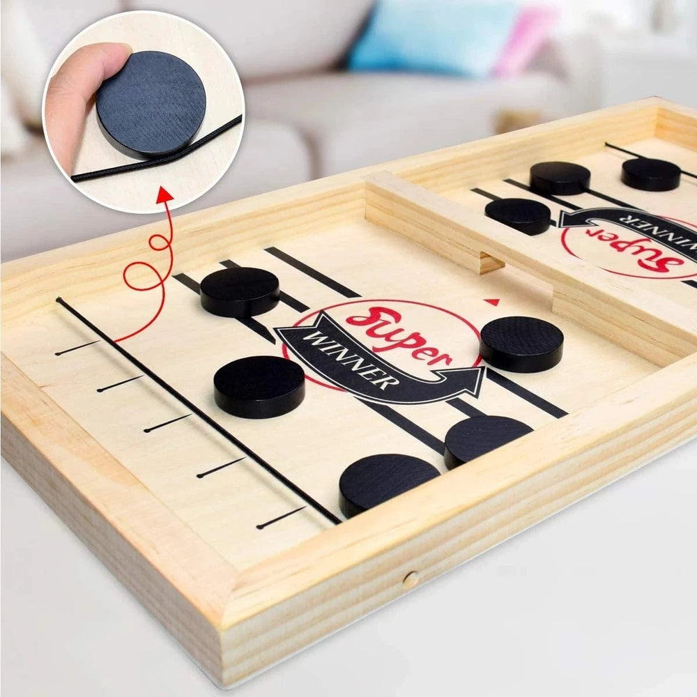Planet Gates Table Hockey Paced Sling Puck Board Game Fast Sling Puck Winner Party Game Adult Child Family Game Desktop Battle Board Game