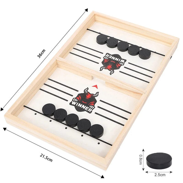Planet Gates Table Hockey Paced Sling Puck Board Game Fast Sling Puck Winner Party Game Adult Child Family Game Desktop Battle Board Game
