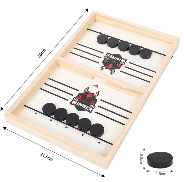 Planet Gates Table Hockey Paced Sling Puck Board Game Fast Sling Puck Winner Party Game Adult Child Family Game Desktop Battle Board Game