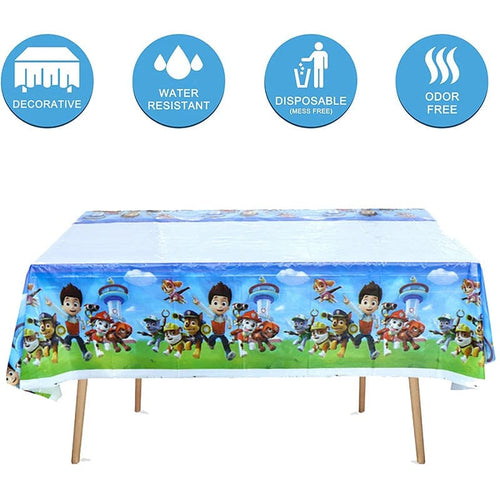 Planet Gates Tablecloth-108x180cm / 3pack / CHINA Tablecloth Paw Patrol Birthday Cartoon Dog Party Decorations Disposable Tableware Waterproof Table Cover Baby Shower Supplies