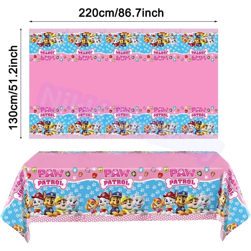 Planet Gates Tablecloth-108x180cm / 3pack / CHINA Tablecloth Paw Patrol Birthday Cartoon Dog Party Decorations Disposable Tableware Waterproof Table Cover Baby Shower Supplies