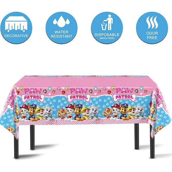 Planet Gates Tablecloth-108x180cm / 3pack / CHINA Tablecloth Paw Patrol Birthday Cartoon Dog Party Decorations Disposable Tableware Waterproof Table Cover Baby Shower Supplies