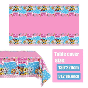 Planet Gates Tablecloth-108x180cm / 3pack / CHINA Tablecloth Paw Patrol Birthday Cartoon Dog Party Decorations Disposable Tableware Waterproof Table Cover Baby Shower Supplies