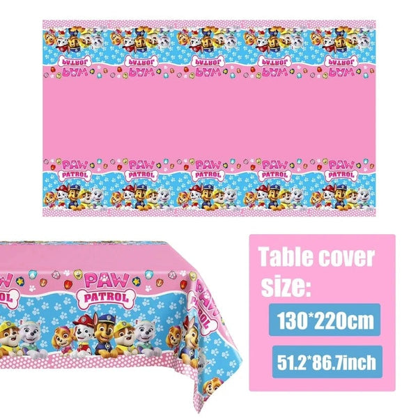 Planet Gates Tablecloth-108x180cm / 3pack / CHINA Tablecloth Paw Patrol Birthday Cartoon Dog Party Decorations Disposable Tableware Waterproof Table Cover Baby Shower Supplies