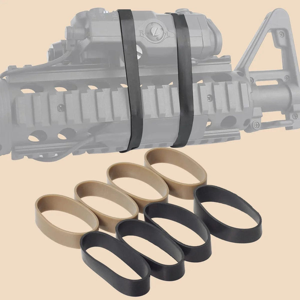 Planet Gates Tactical 4 sztuki/zestaw, elastyczny pierścień gumowy o wysokiej wytrzymałości, do karabinu myśliwskiego Airsoft, gumka do latarki DBAL A2 PEQ15, celownik laserowy