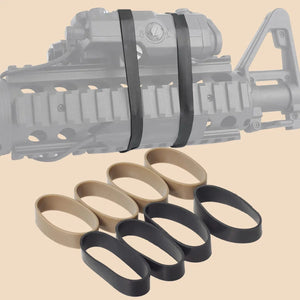 Planet Gates Tactical 4PCS/SET High Strength Elastic Rubber Ring Hunting Airsoft Rilfe Rubber Band For DBAL A2 PEQ15 Flashlight Laser Sight