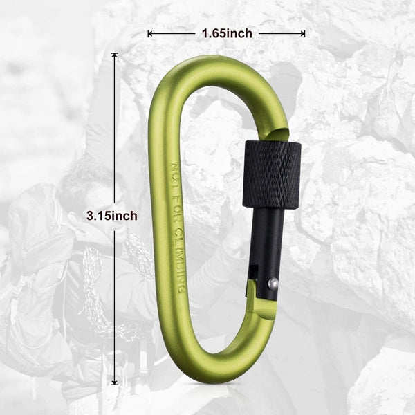 Planet Gates Tactical Carabiner Tourist Carabin Clip Keys Keychain Set Aluminum Alloy Camping Survival Buckle Multi Tool Key Holder