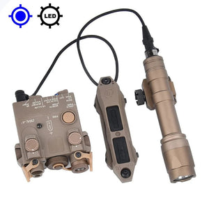 Planet Gates Tactical DBAL-A2 Simplified Version Surefir M300A M600C Flashlight Sets Red Dot Airsoft Indicator Fit 20mm Rail Hunting Laser