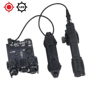 Planet Gates Tactical DBAL-A2 Simplified Version Surefir M300A M600C Flashlight Sets Red Dot Airsoft Indicator Fit 20mm Rail Hunting Laser